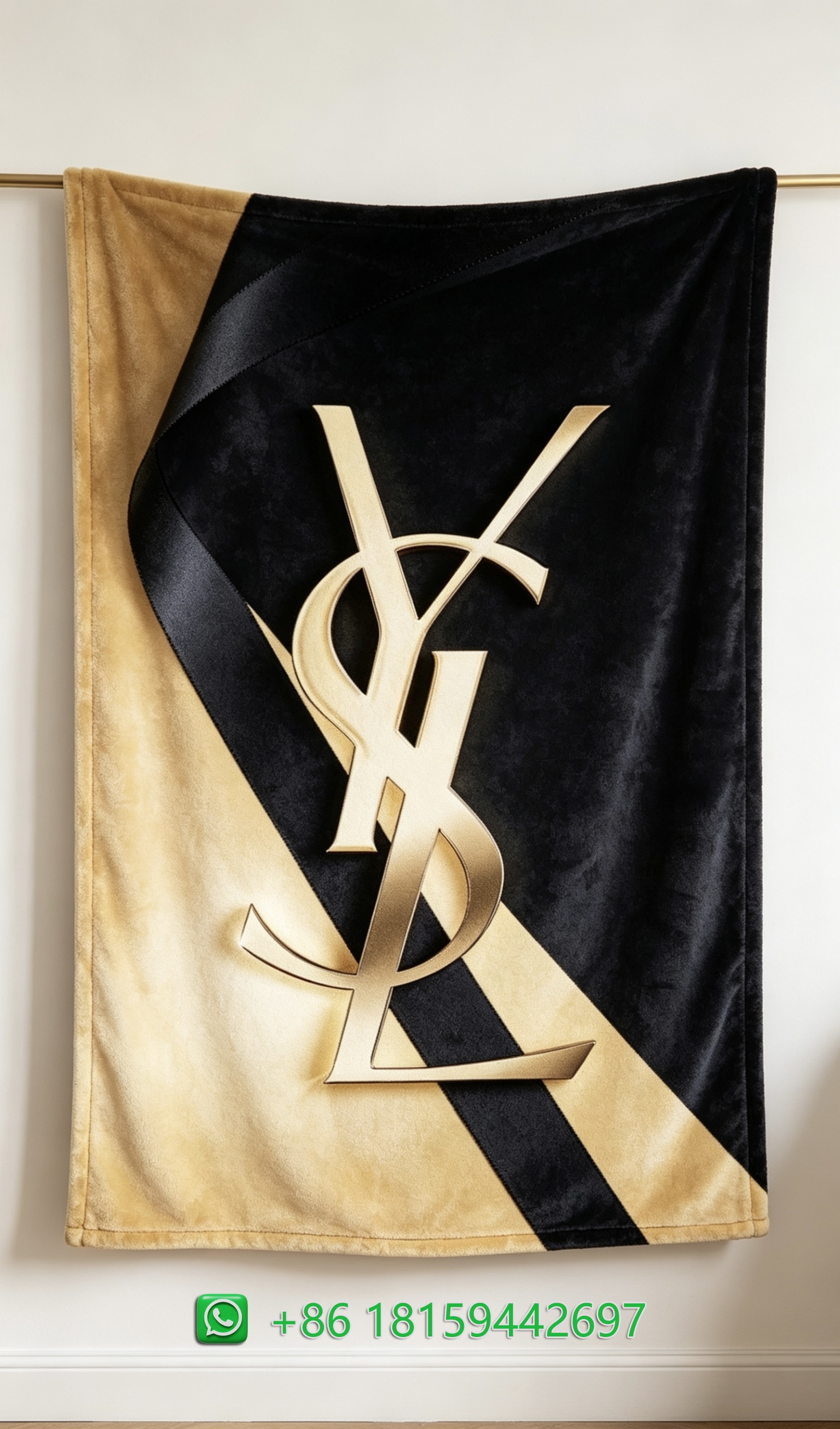 Yves Saint Laurent Throw Blankets